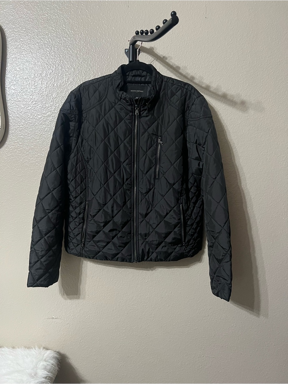 Women’s Banana Republic Black Quilted Lightweight Jacket XL